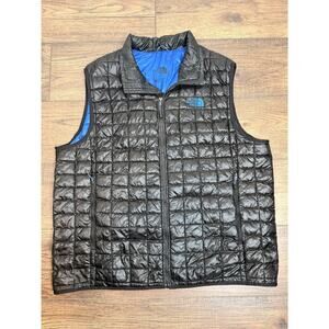 The North Face Vest Mens XL ThermoBall Eco Black Quilted Puffer Lightweight
